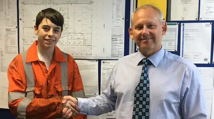 Mason Is Welcomed To His Apprenticeship