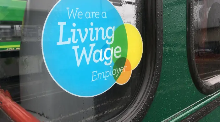Living Wage Sticker