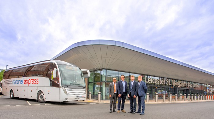 First National Express Coach Services Run From Leicester’s New St. Margaret’s Bus Station