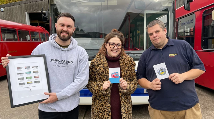 Luke Reader (Chuckaboo), Beth Smith (NXWM) And Dean Howdle (Transport Museum Wythall)