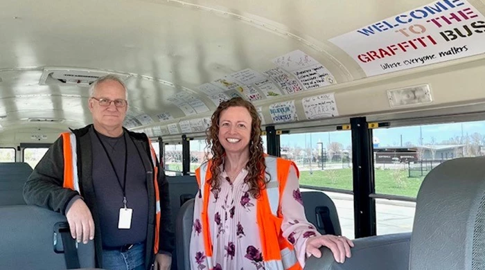 Sara And Russ Graffiti Bus