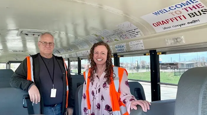 Sara And Russ Graffiti Bus