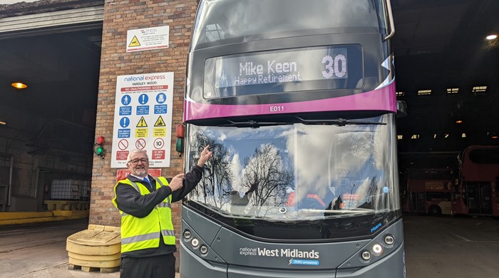 National Express West Midlands celebrates retiring bus driver after 30 ...