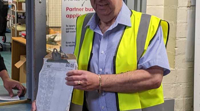 National Express West Midlands bus driver David Butler retires after 40 years of loyal service