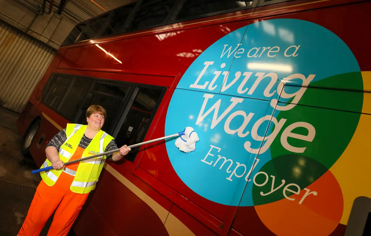 Nxwm Living Wage Bus And Eileen Whitmore 2 (1)