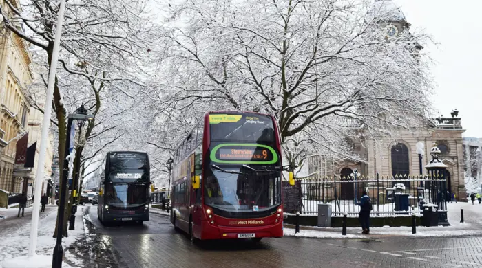 Double Decker In Winter