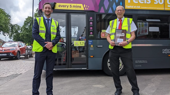 Chris Gibbens Giving Mark Young Dto His Values Award July 2021